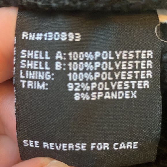 New Balance Men’s Black Sweater Fleece Mock Neck Zipped Up Size Large - Picture 9 of 9